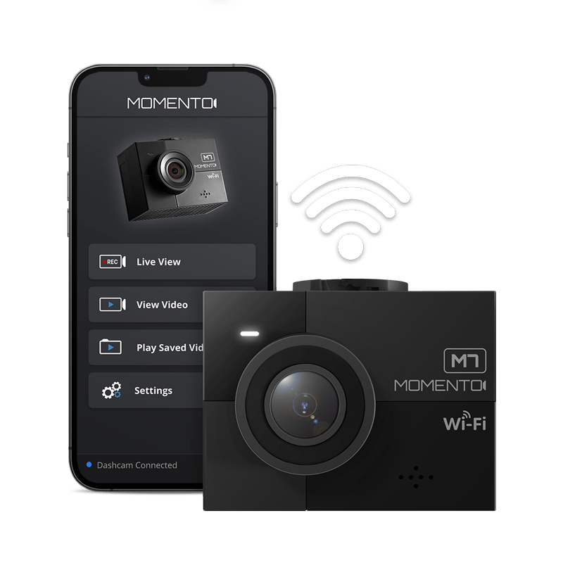 M7 Wi-Fi 3-Channel Dash Cam - 2K QHD Resolution - Front and Rear